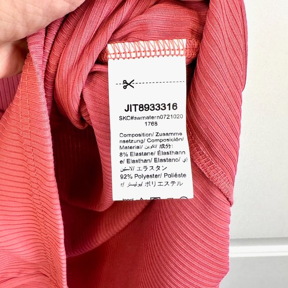 Fuchsia Pink Bodycon Ribbed Mini Short Sleeve Dress - Picture 8 of 13